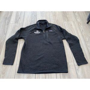 Patagonia Black 1/4 Zip Fleece Jacket Pullover  Men’s Size Medium Better Sweater